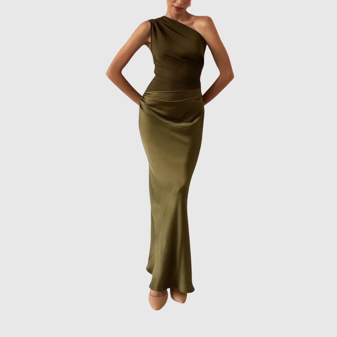 ELARA | ASYMMETRIC EVENING GOWN