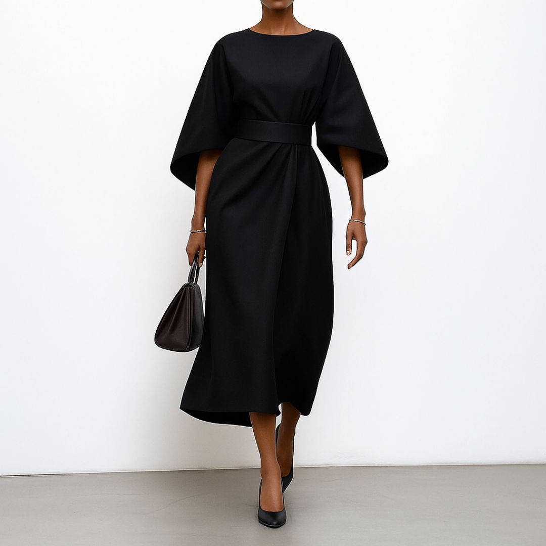 ELDRA | BATWING SLEEVE MAXI DRESS