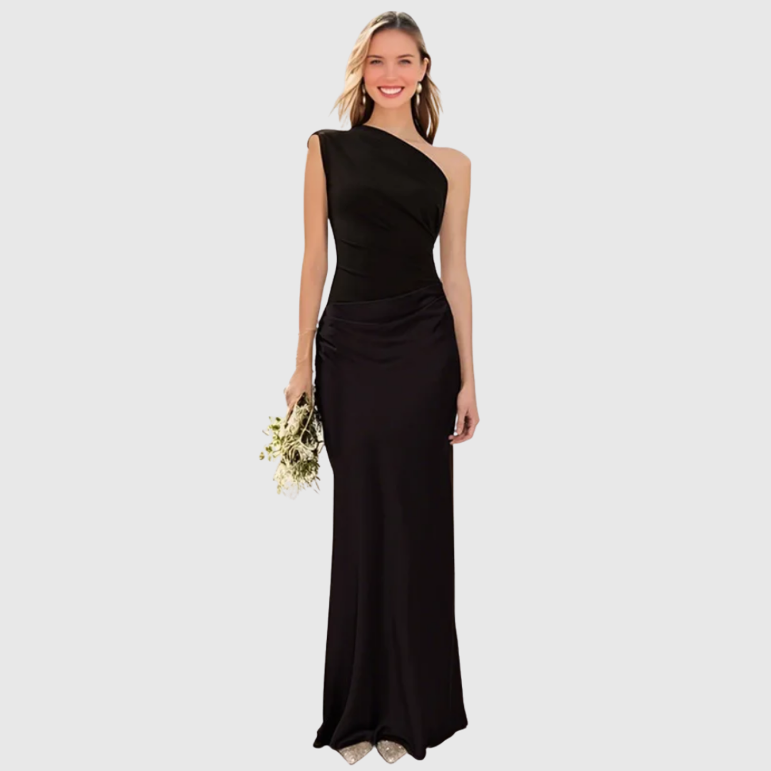 ALEIDA | ONE-SHOULDER MAXI DRESS