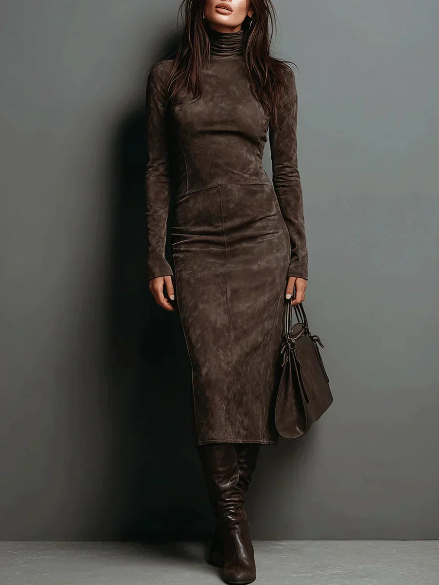 SELWYNNE | HIGH-NECK MAXI DRESS