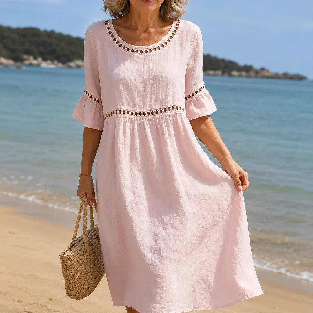 HÉLÈNE | TUMMY-FLATTERING MAXI DRESS