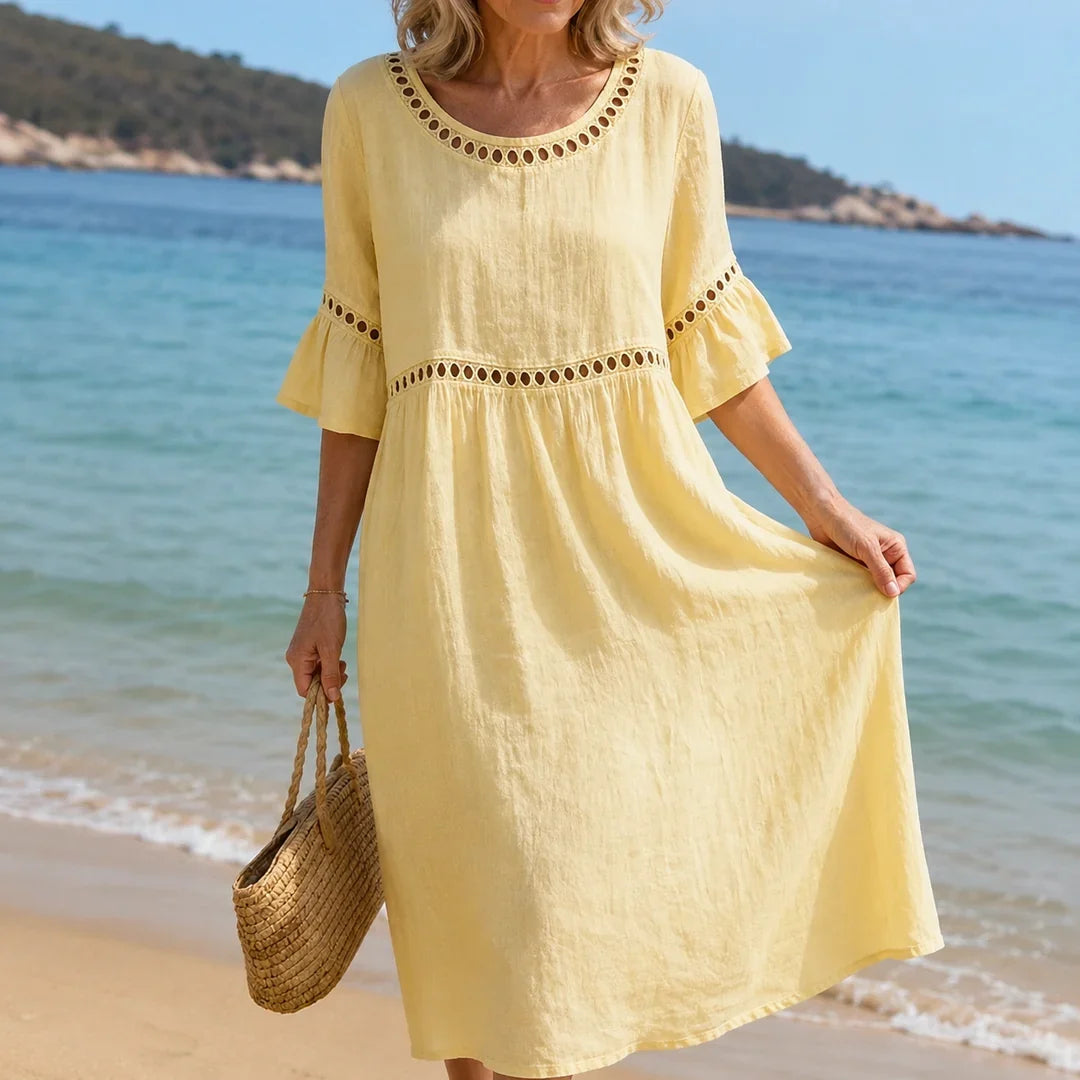 HÉLÈNE | TUMMY-FLATTERING MAXI DRESS