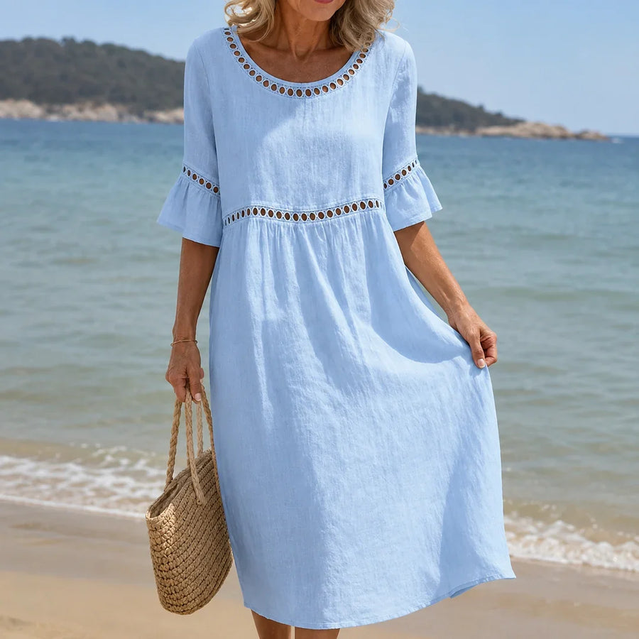 HÉLÈNE | TUMMY-FLATTERING MAXI DRESS