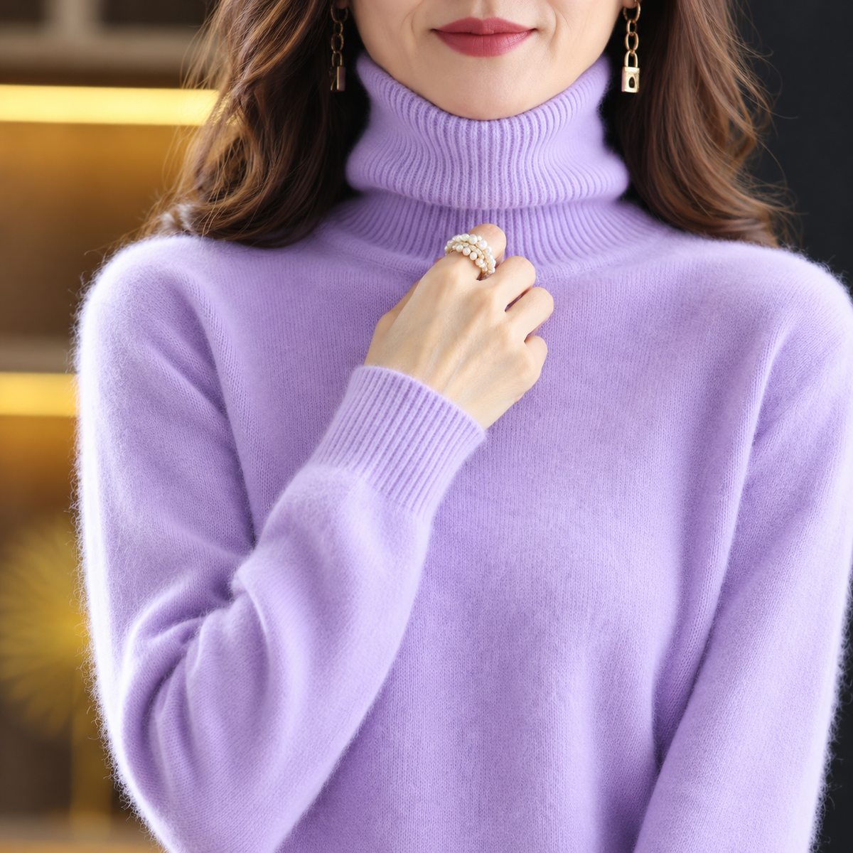 100% Cashmere Turtleneck Jumper
