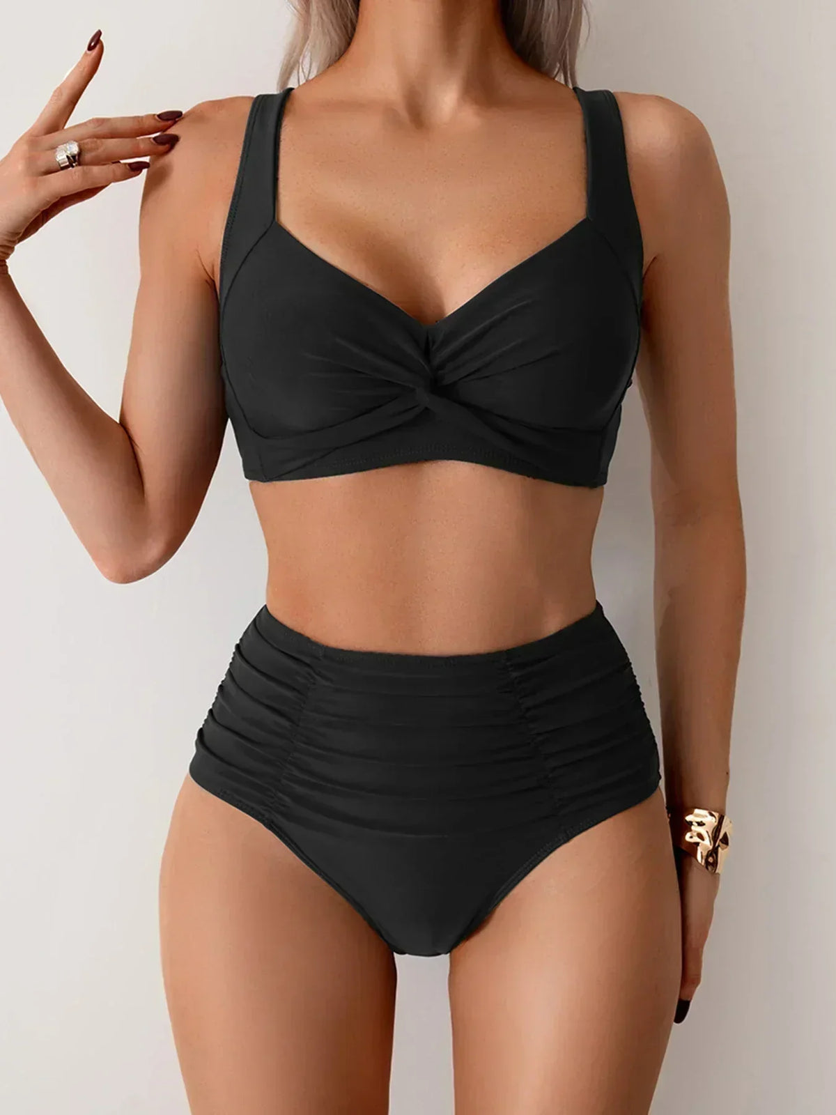 LILIANA | Bikini Bandeau Model with Tummy Control and Elegant Beach Style