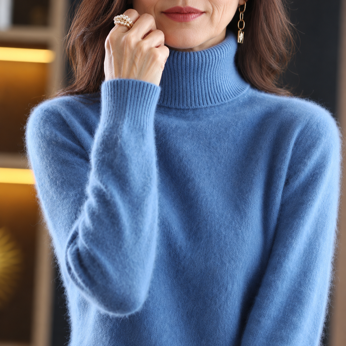 100% Cashmere Turtleneck Jumper
