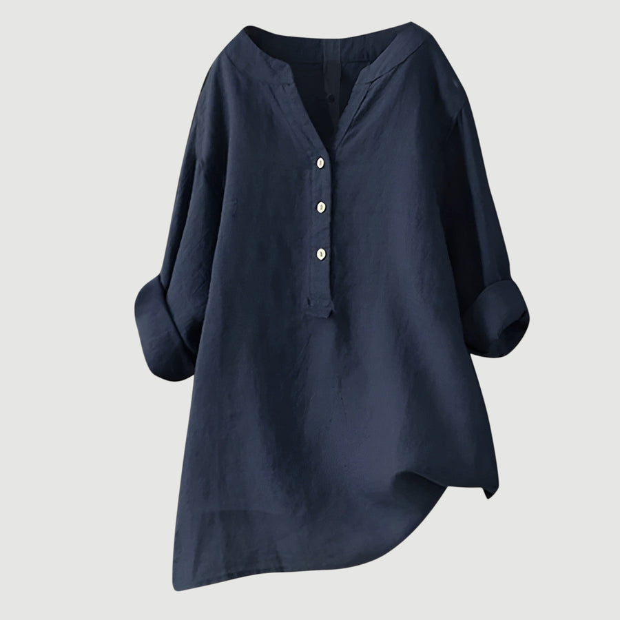 SCARLETT | Relaxed Button-Down Blouse with Effortless Everyday Style