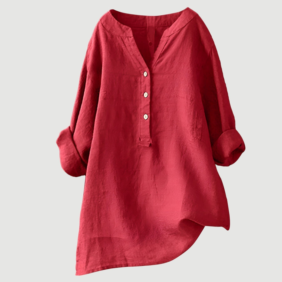 SCARLETT | Relaxed Button-Down Blouse with Effortless Everyday Style
