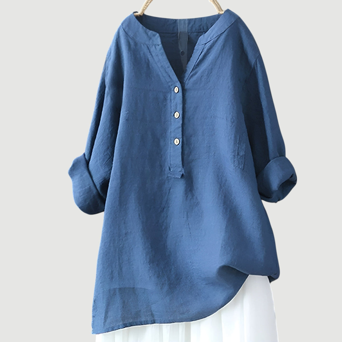 SCARLETT | Relaxed Button-Down Blouse with Effortless Everyday Style