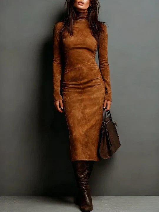 SELWYNNE | HIGH-NECK MAXI DRESS