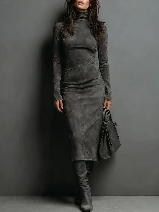 SELWYNNE | HIGH-NECK MAXI DRESS